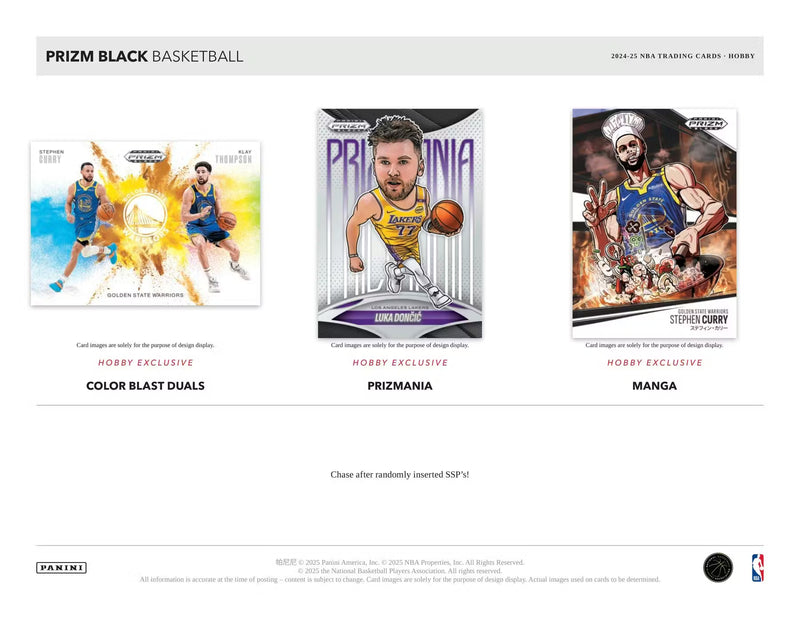 2024-25 Panini Prizm Black Basketball Hobby Box