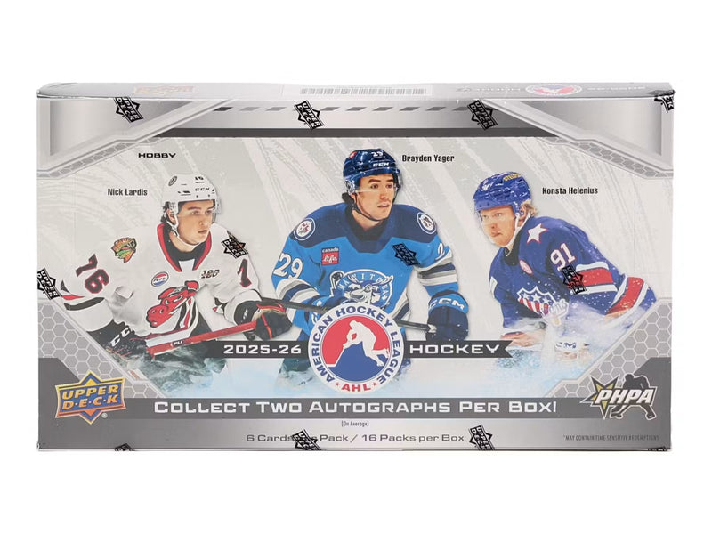 2025-26 Upper Deck AHL Hockey Hobby Pack | 6 Cards
