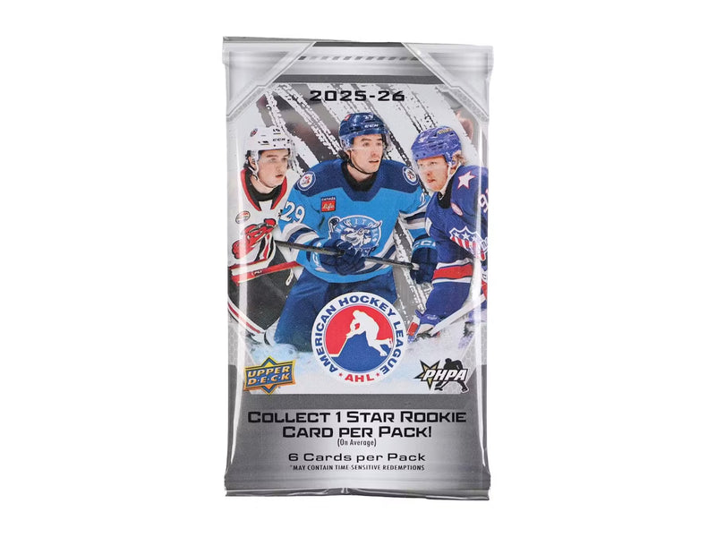 2025-26 Upper Deck AHL Hockey Hobby Pack | 6 Cards