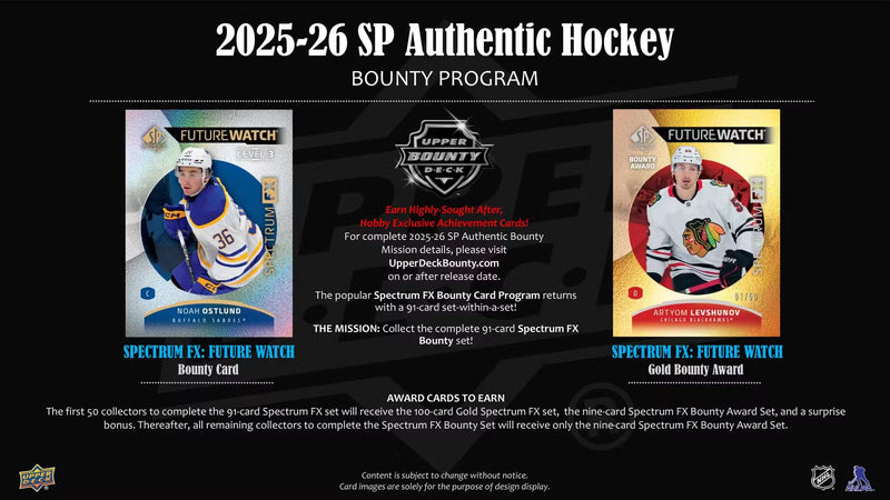 2025/26 Upper Deck SP Authentic Hockey Hobby Box