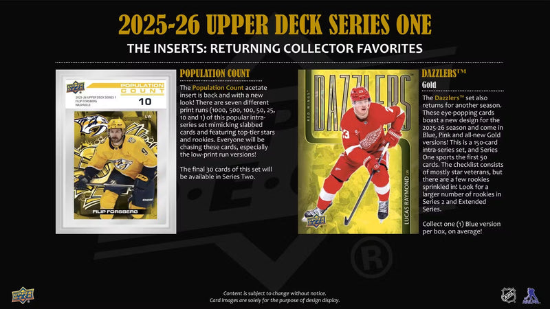 2025-26 Upper Deck Series One Hockey Hobby Box