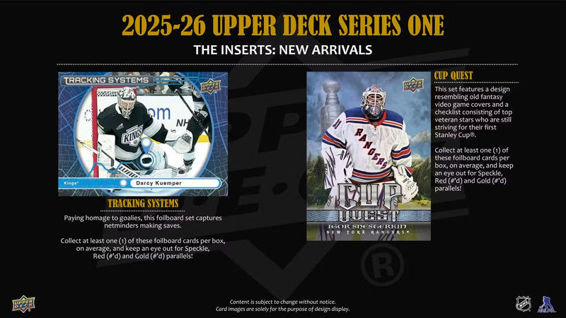 2025-26 Upper Deck Series One Hockey Hobby Box