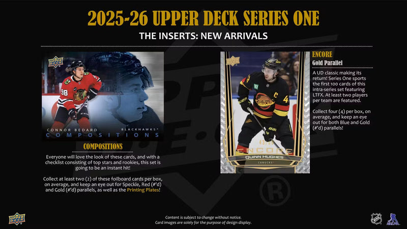 2025-26 Upper Deck Series One Hockey Hobby Box