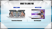 2026 Topps Stadium Club WWE Inserts and dual autograph examples