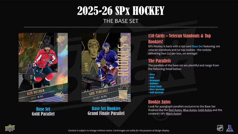 2025-26 Upper Deck SPx Hockey Hobby Box