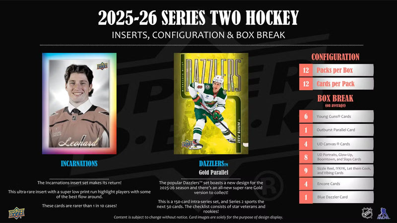 2025-26 Upper Deck Series Two Hockey Hobby Pack