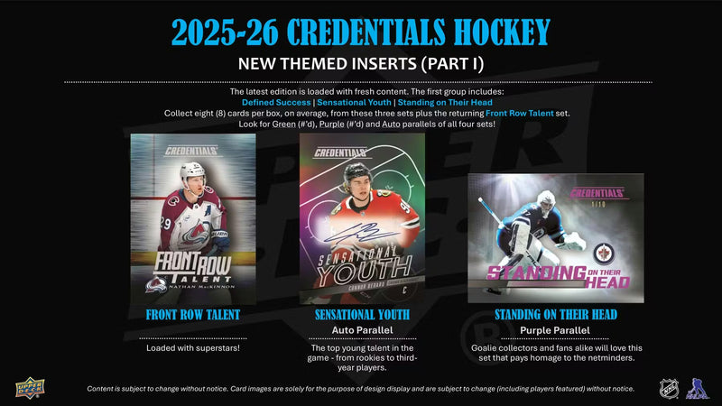 2025-26 Upper Deck Credentials Hockey Hobby Pack
