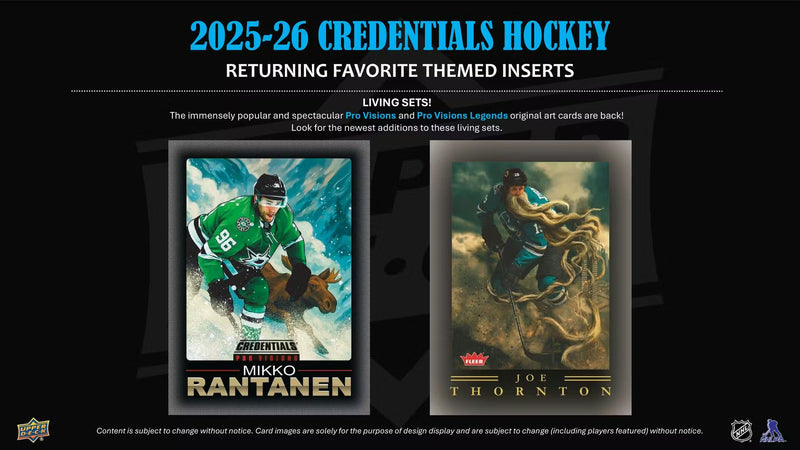 2025-26 Upper Deck Credentials Hockey Hobby Pack
