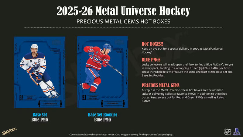 2025-26 Upper Deck Skybox Metal Universe Hockey Hobby Pack