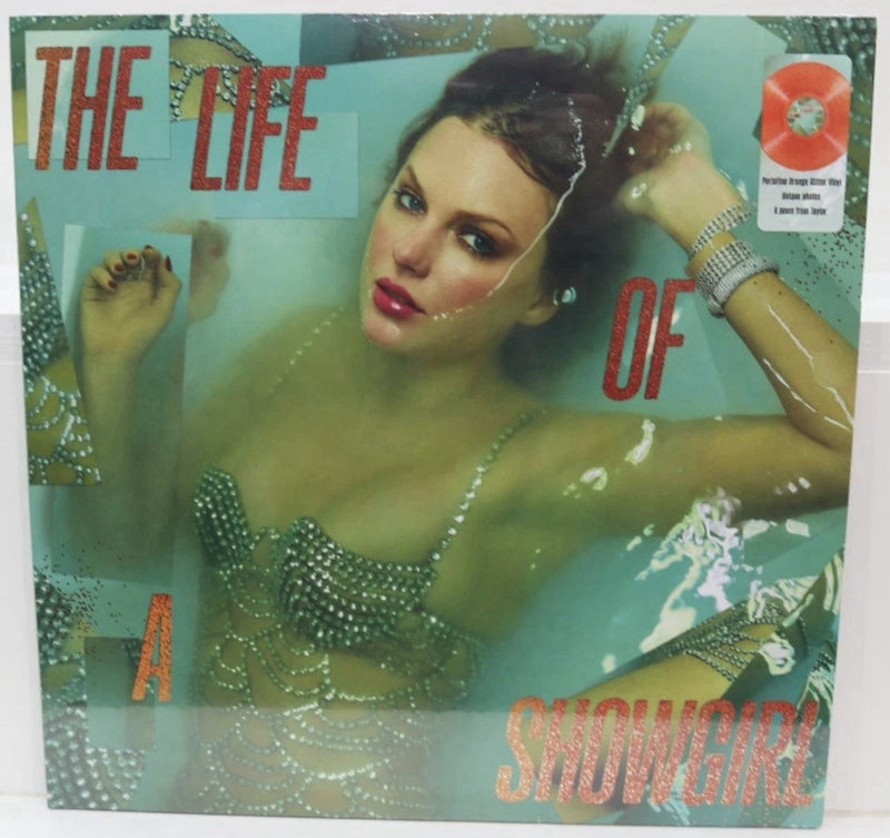 Taylor Swift The Life Of A Showgirl Orange Glitter LP Vinyl   (22518)