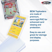 BCW Toploader Card Holders – Standard, Premium & Thick Sizes (Free Shipping)