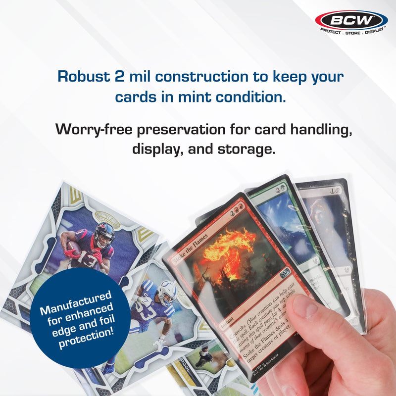 BCW Standard Penny Sleeves – Packs or Full Case (200–10000 ct) – Free Shipping
