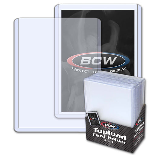 BCW Toploader Card Holders – Standard, Premium & Thick Sizes (Free Shipping)