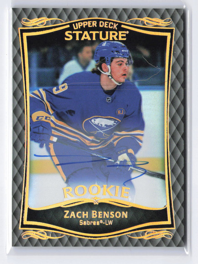 2024-25 Upper Deck Stature #31 Zach Benson 2023-24 Upper Deck Stature: Auto