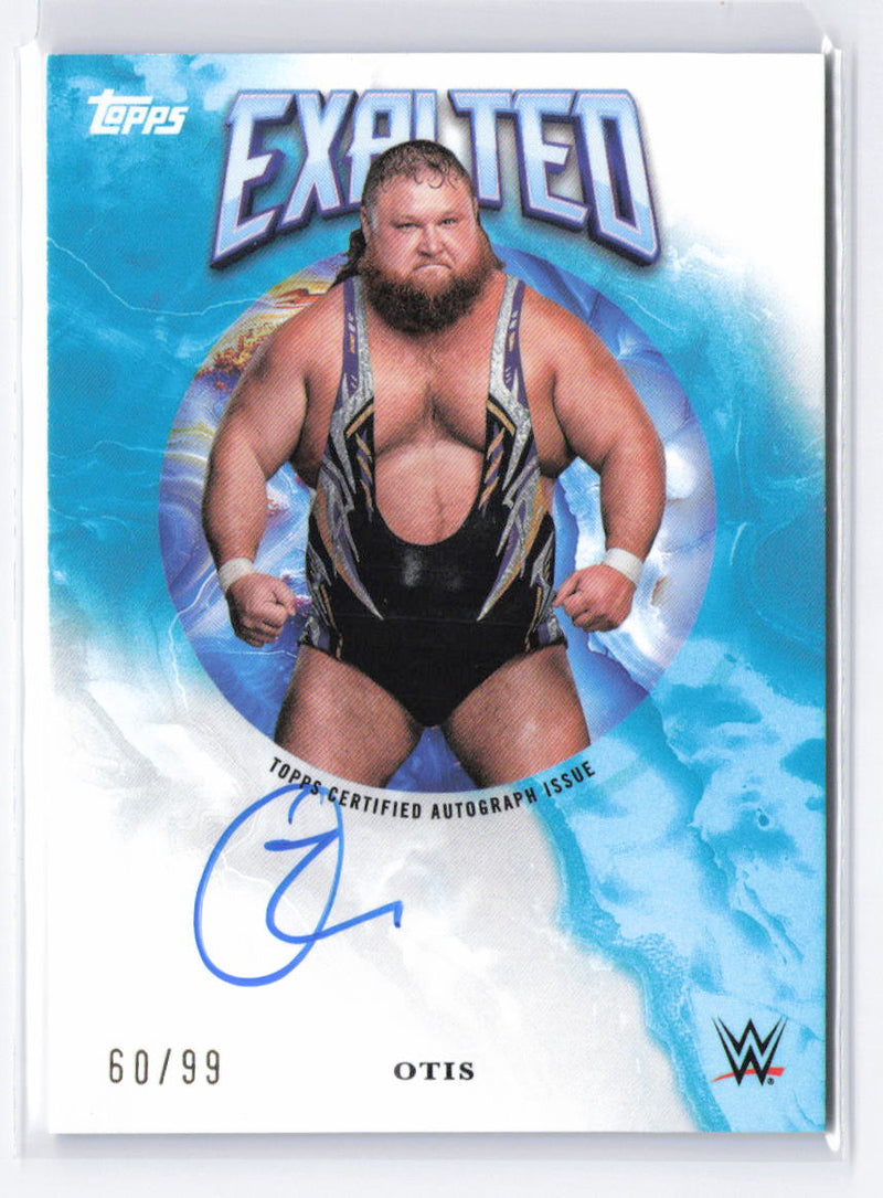 2025 Topps Exalted WWE #EXA-OTI Otis Exalted Autographs Aqua #/99