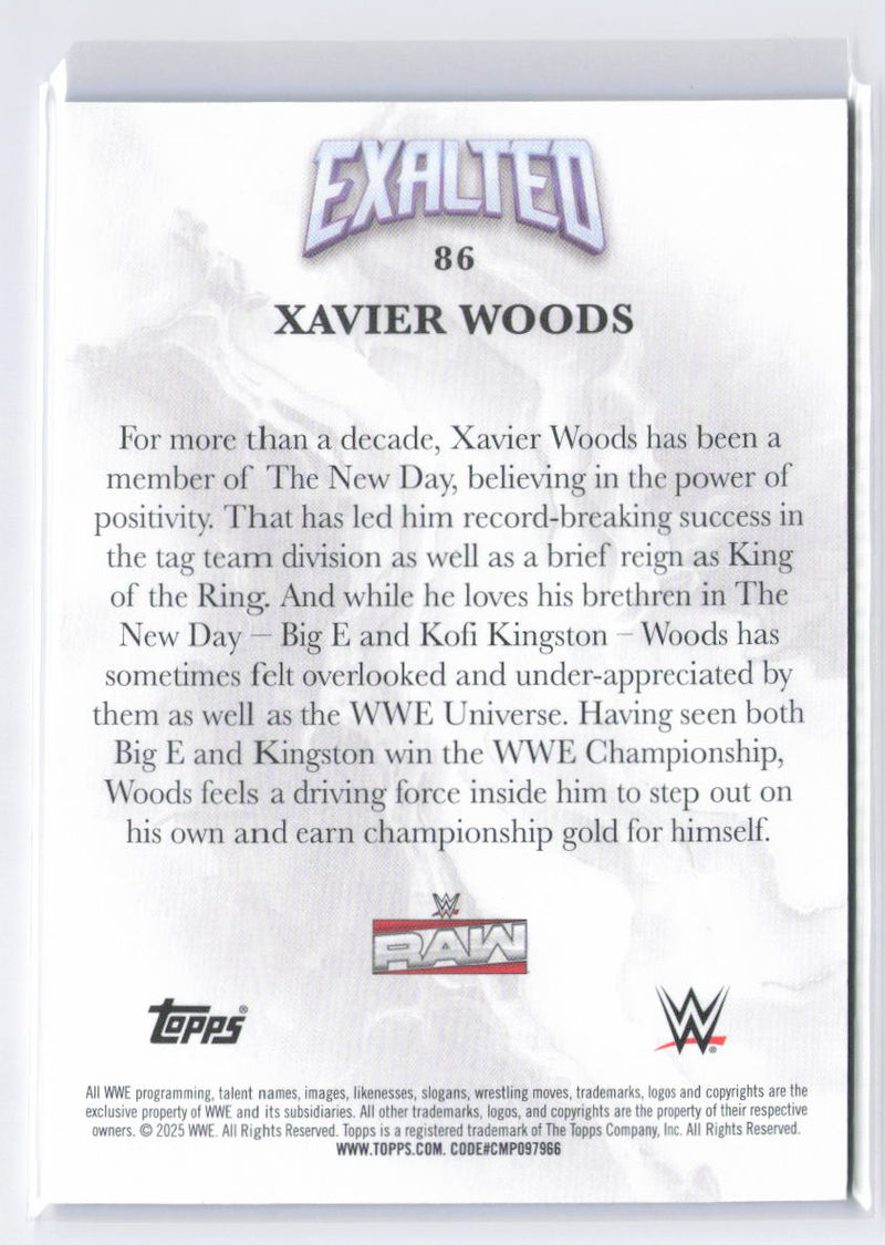 2025 Topps Exalted WWE #86 Xavier Woods Aqua #/99