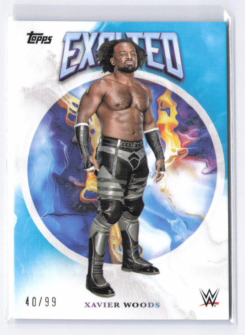 2025 Topps Exalted WWE #86 Xavier Woods Aqua #/99