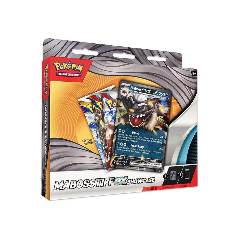 Pokemon Mabosstiff ex Showcase Box 3 Packs Promo Card Sealed
