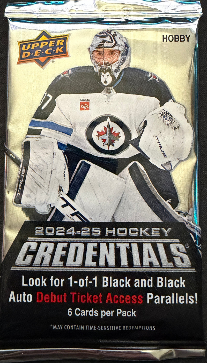 2024–25 Upper Deck Hockey Credentials Hobby Pack (6 Cards)