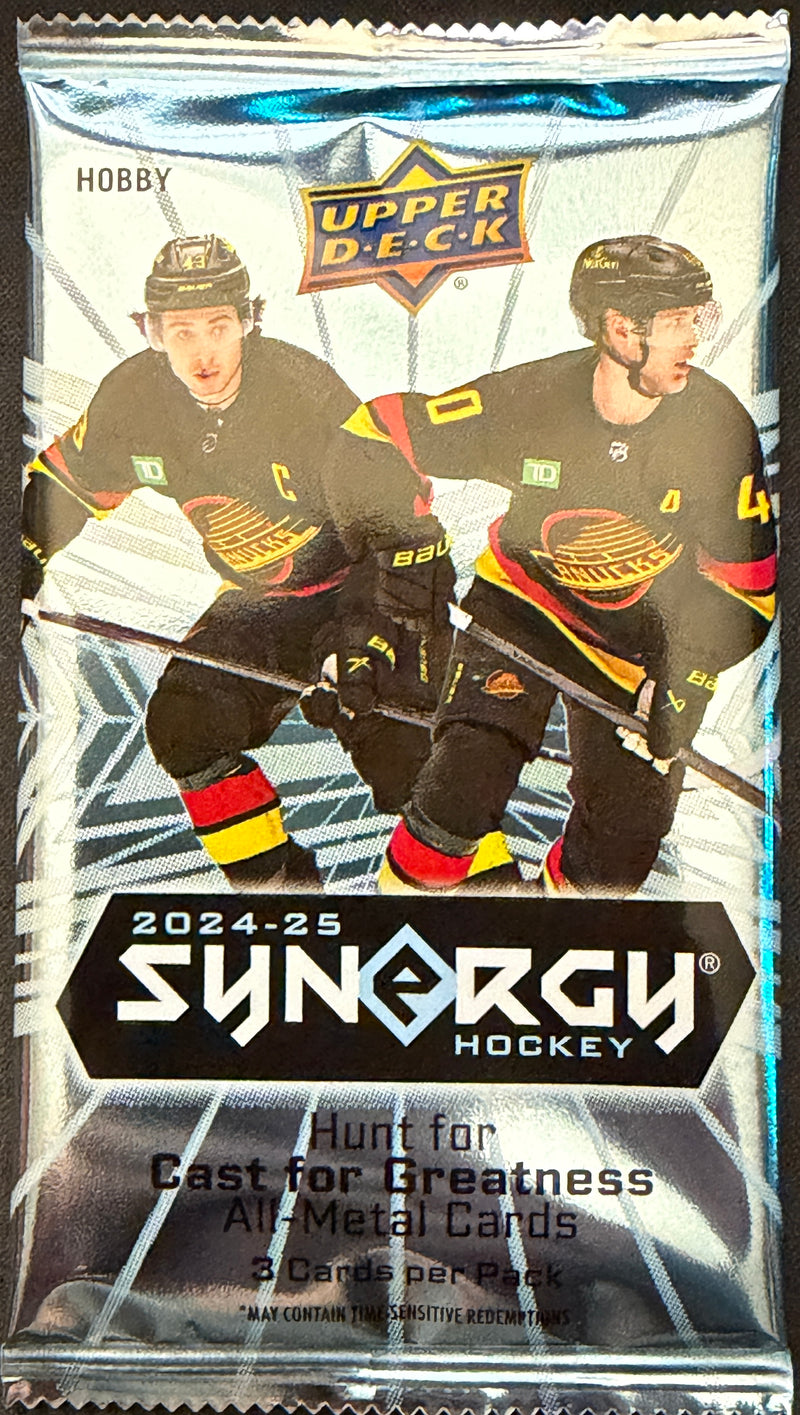 2024-25 Upper Deck Hockey Synergy Hobby Pack (3 Cards)