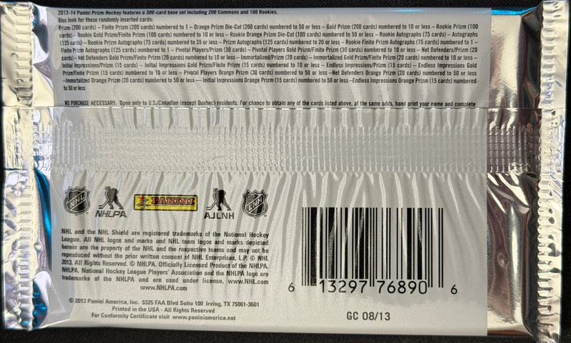 2013-14 Panini Prizm Hockey Hobby Pack (6 Cards)