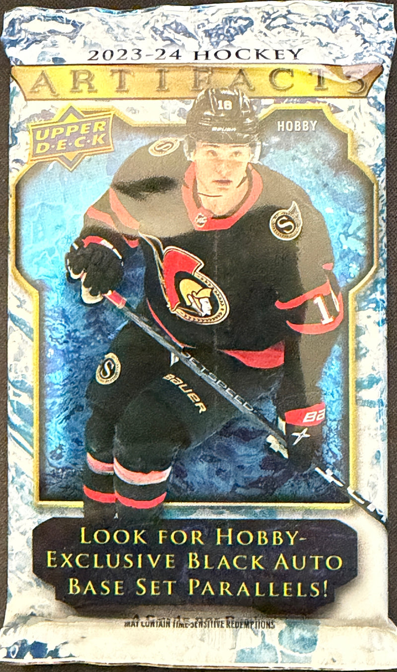 2023–24 Upper Deck Hockey Artifacts Hobby Pack (4 Cards)