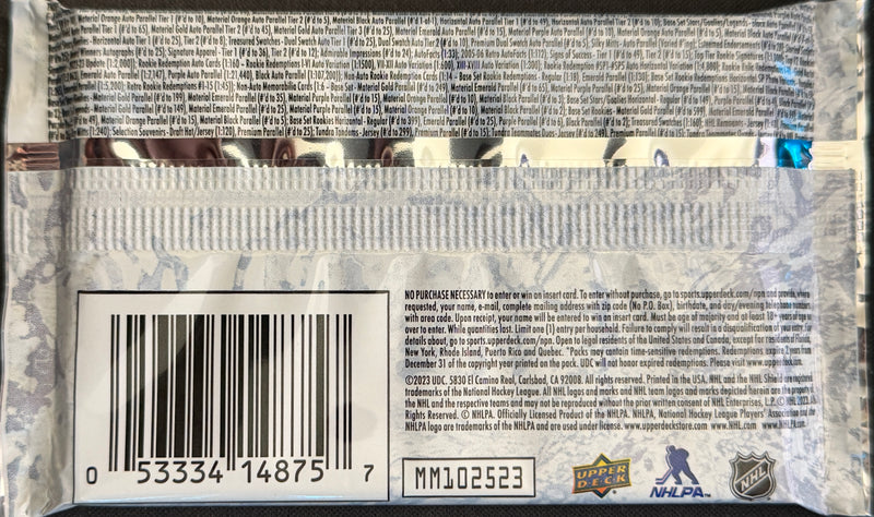 2023–24 Upper Deck Hockey Artifacts Hobby Pack (4 Cards)