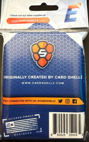 Card Shellz Easy Glide Soft Sleeves in a pack of 100, designed for standard fit card protection and ease of use.
