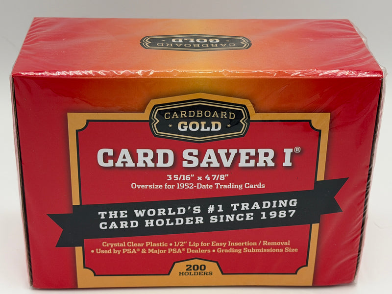 Card Saver 1 Semi-Rigid Card Holders 200 Count Box PSA Grading Card Savers