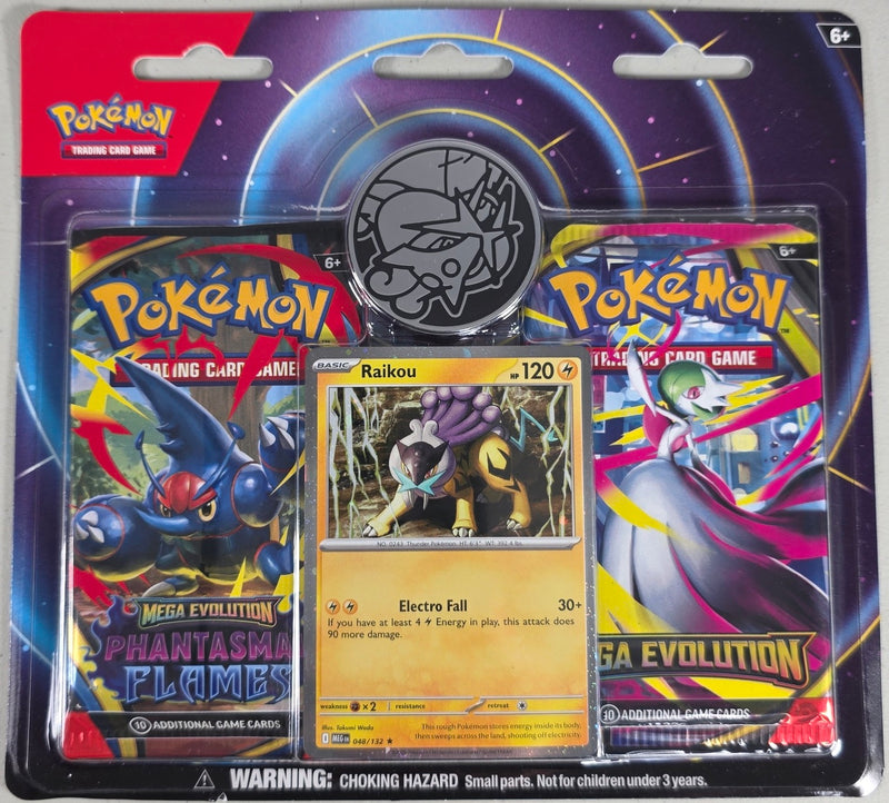 Pokemon 2-Pack Blister Mega Evolution Phantasmal Flames Raikou