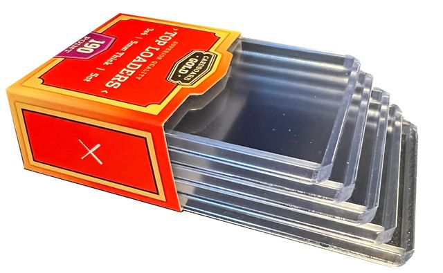 Cardboard Gold 3x4 Toploaders (190pt) - 5 Count Pack