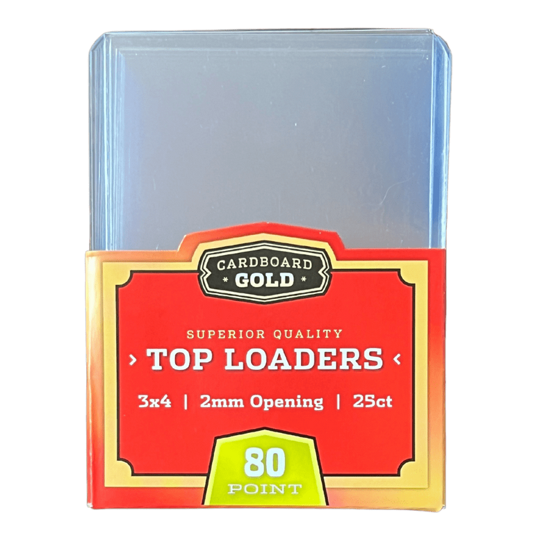 Cardboard Gold 3x4 Toploaders (80pt) - 25 Count Pack